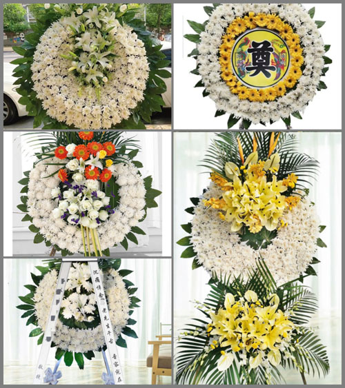 湖南永州祁阳县羊角塘镇龙脉江村花圈速递
